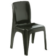 Heavy Duty Plastic Chair<br />450mmH<br />Black, Blue, Red, White, Beige, Green
